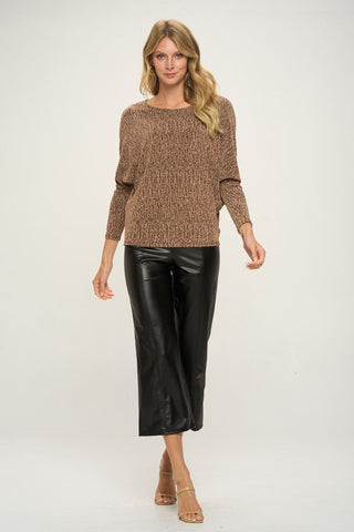 Shimmery Dolman Top - Gold