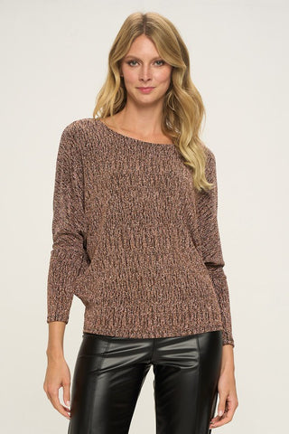 Shimmery Dolman Top - Gold