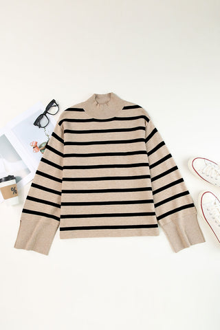 Bell Sleeve Striped Sweater