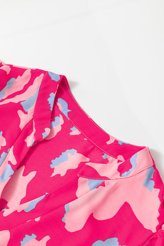 Leopard Shift Dress - Pink