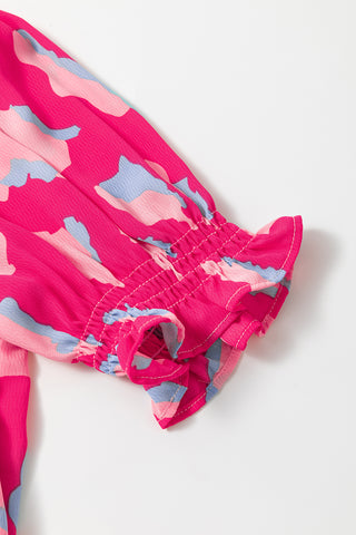 Leopard Shift Dress - Pink