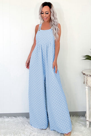 Checkered Bibs - Blue