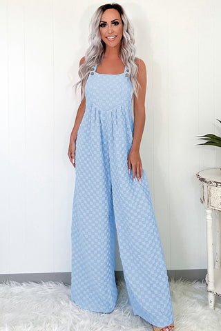Checkered Bibs - Blue