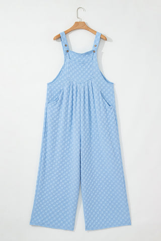 Checkered Bibs - Blue
