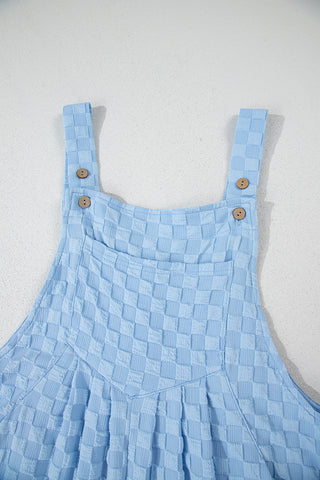 Checkered Bibs - Blue