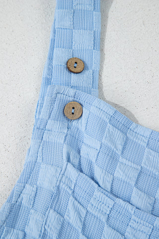 Checkered Bibs - Blue