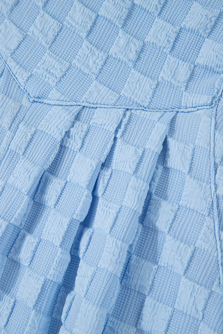 Checkered Bibs - Blue