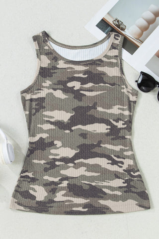 Camo Tank Top - Olive