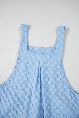 Checkered Bibs - Blue
