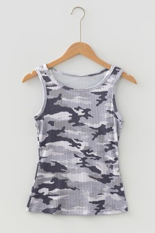 Camo Tank Top - Gray