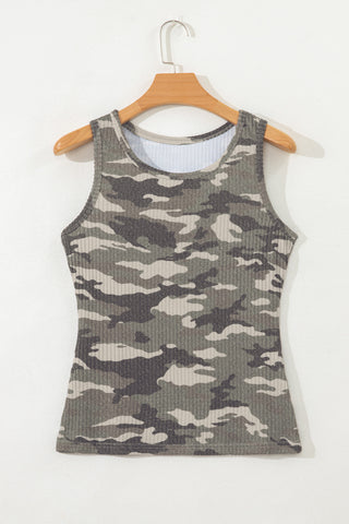 Camo Tank Top - Olive