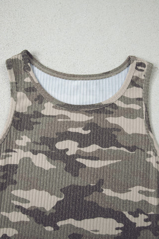 Camo Tank Top - Olive