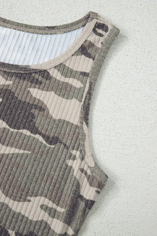 Camo Tank Top - Olive