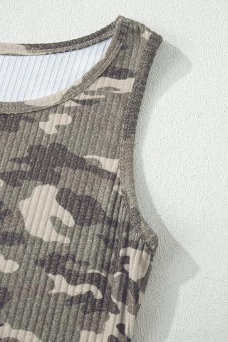 Camo Tank Top - Olive