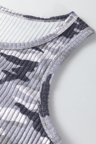 Camo Tank Top - Gray