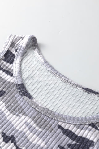 Camo Tank Top - Gray
