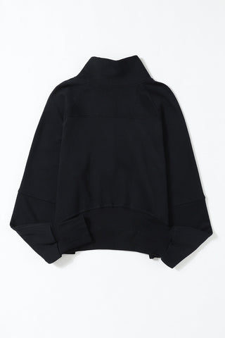 Half Zip Pullover - Black