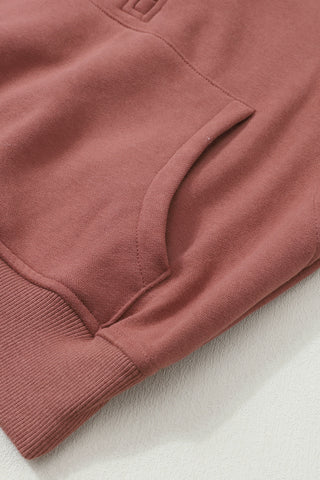 Half Zip Pullover - Rust