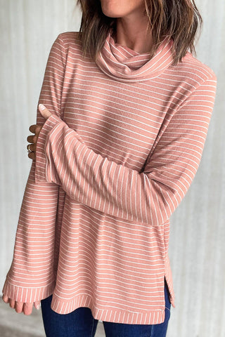 Cowl Neck Top - Pink