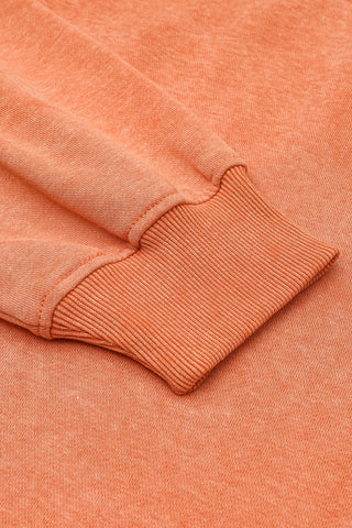 Mock Neck Sweatshirt - Orange