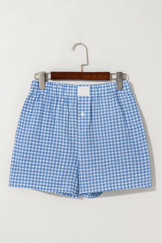 Gingham Shorts - Blue