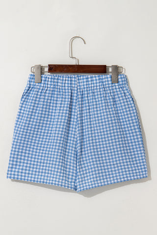 Gingham Shorts - Blue