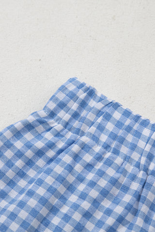 Gingham Shorts - Blue