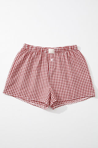 Gingham Shorts - Red