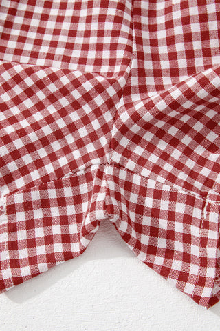 Gingham Shorts - Red