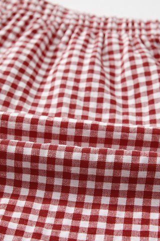 Gingham Shorts - Red