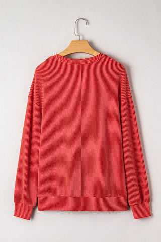 Merry Textured Top - Red