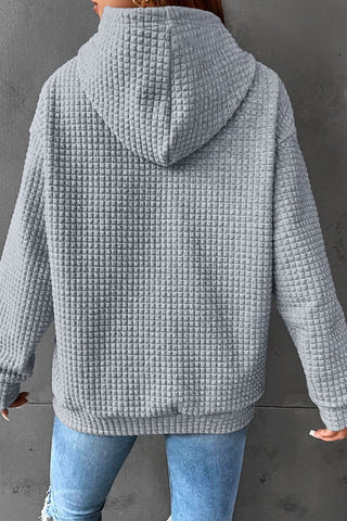 Quilted Hoodie - Gray