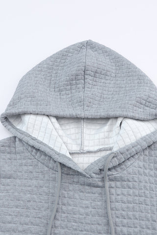 Quilted Hoodie - Gray