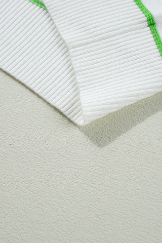 Half Sleeve Summer Sweater - White