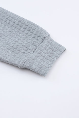 Quilted Hoodie - Gray