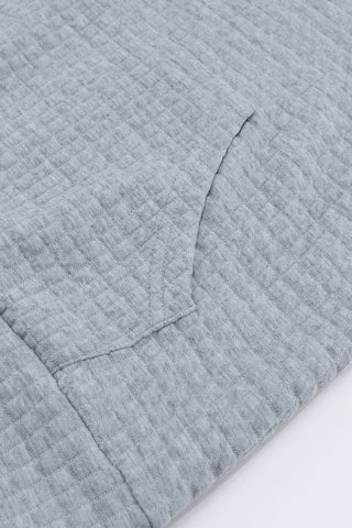 Quilted Hoodie - Gray