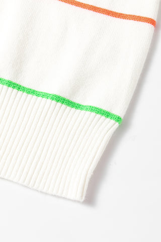 Half Sleeve Summer Sweater - White