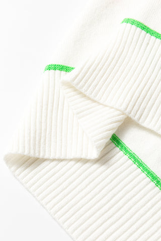 Half Sleeve Summer Sweater - White