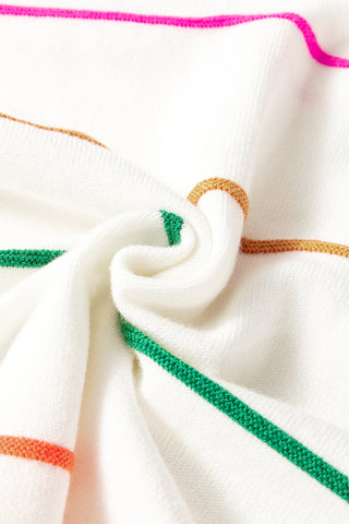 Half Sleeve Summer Sweater - White