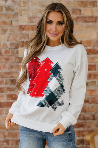 Puffy Christmas Tree Sweatshirt