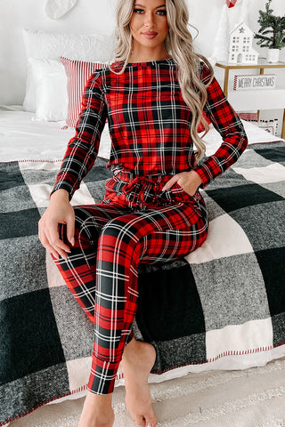 Peppermint Plaid Christmas Pajamas