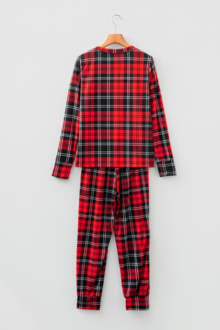 Peppermint Plaid Christmas Pajamas