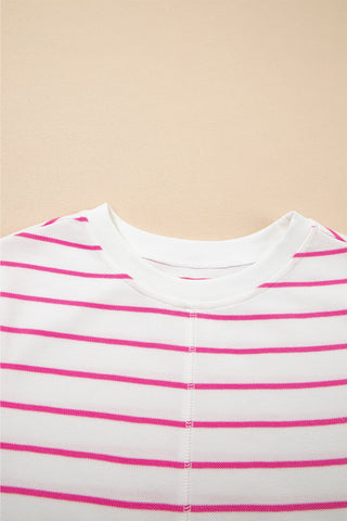 Striped Pink Spring Pant Set