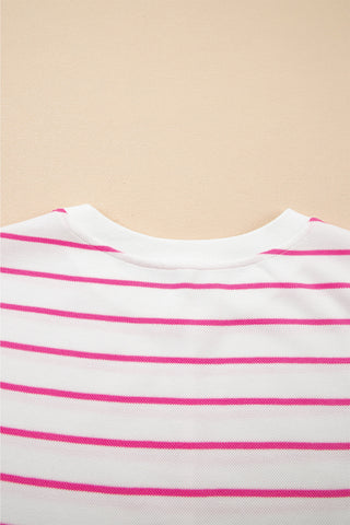 Striped Pink Spring Pant Set