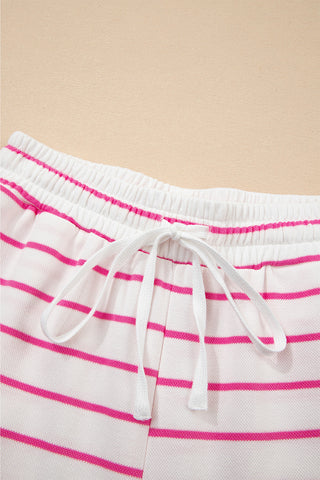 Striped Pink Spring Pant Set