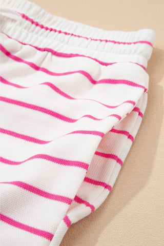 Striped Pink Spring Pant Set