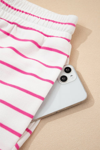 Striped Pink Spring Pant Set