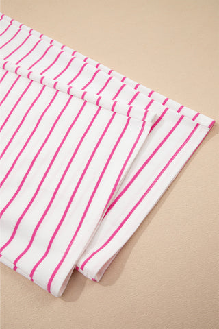 Striped Pink Spring Pant Set