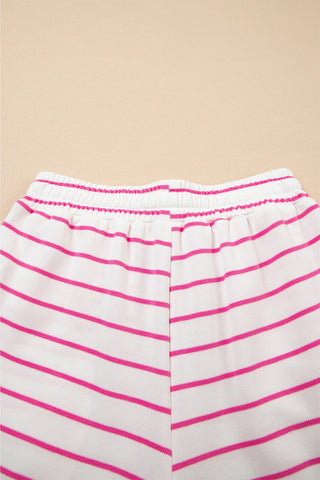 Striped Pink Spring Pant Set