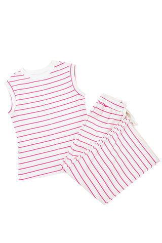 Striped Pink Spring Pant Set